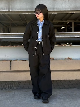 「Dickies（ディッキーズ）のアイテム（ブルゾン）」を使った、madokaさん（レディース・159cm）の春コーディネート