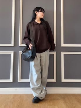「tk.TAKEO KIKUCHI（ティーケータケオキクチ）のアイテム（パンツ）」を使った、madokaさん（レディース・159cm）の秋コーディネート