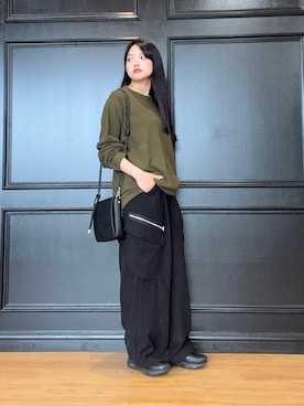「tk.TAKEO KIKUCHI（ティーケータケオキクチ）のアイテム（トップス）」を使った、madokaさん（レディース・159cm）の秋コーディネート