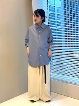 「tk.TAKEO KIKUCHI（ティーケータケオキクチ）のアイテム（その他パンツ）」を使った、madokaさん（レディース・159cm）の秋コーディネート