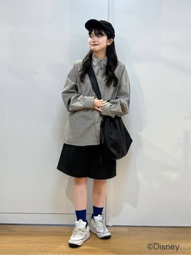 「tk.TAKEO KIKUCHI（ティーケータケオキクチ）のアイテム（パンツ）」を使った、madokaさん（レディース・159cm）の春コーディネート