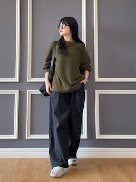 「tk.TAKEO KIKUCHI（ティーケータケオキクチ）のアイテム（トップス）」を使った、madokaさん（レディース・159cm）の夏コーディネート