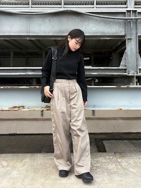 「黒ニット」｜madokaさん（レディース・159cm）の秋コーディネート