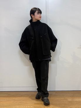 「tk.TAKEO KIKUCHI（ティーケータケオキクチ）のアイテム（ジャケット/アウター）」を使った、madokaさん（レディース・159cm）の春コーディネート