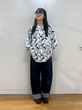 「tk.TAKEO KIKUCHI（ティーケータケオキクチ）のアイテム（パンツ）」を使った、madokaさん（レディース・159cm）の春コーディネート
