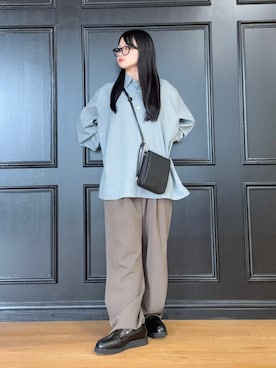 「tk.TAKEO KIKUCHI（ティーケータケオキクチ）のアイテム（パンツ）」を使った、madokaさん（レディース・159cm）の夏コーディネート