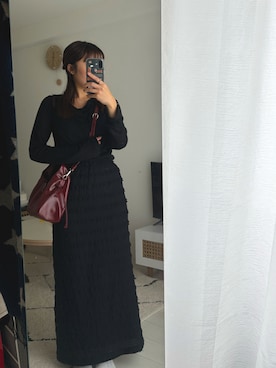 「DHOLIC（ディーホリック）のアイテム（スカート）」を使った、Kotoneさん（レディース・148cm）の秋コーディネート