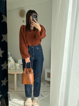 「DHOLIC（ディーホリック）のアイテム」を使った、Kotoneさん（レディース・148cm）の秋コーディネート