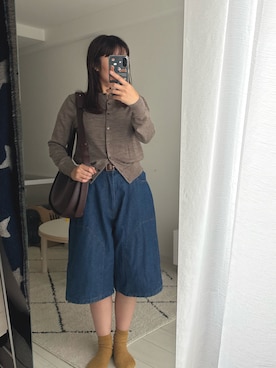 「Unblend（アンブレンド）のアイテム」を使った、Kotoneさん（レディース・148cm）の秋コーディネート