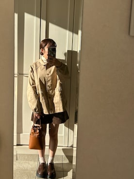 「DHOLIC（ディーホリック）のアイテム（ジャケット/アウター）」を使った、Kotoneさん（レディース・148cm）の春コーディネート