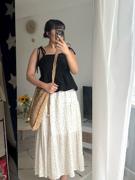 「DHOLIC（ディーホリック）のアイテム」を使った、KOTOさん（レディース・148cm）の夏コーディネート