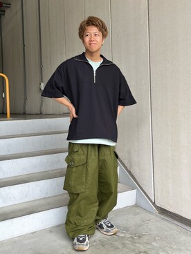 「WAIPER.inc（ワイパーインク）のアイテム（パンツ）」を使った、tsuna8tsuna8さん（メンズ・163cm）の夏コーディネート