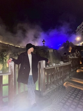 「GLOBAL WORK（グローバルワーク）のアイテム」を使った、落ちこぼれチョコミントさん（メンズ・173cm）の冬コーディネート