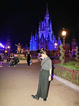 「GU（ジーユー）のアイテム（ブーツ）」を使った、落ちこぼれチョコミントさん（メンズ・173cm）の秋コーディネート