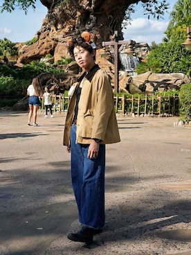 落ちこぼれチョコミントさん（メンズ・173cm・10代）の秋コーディネート