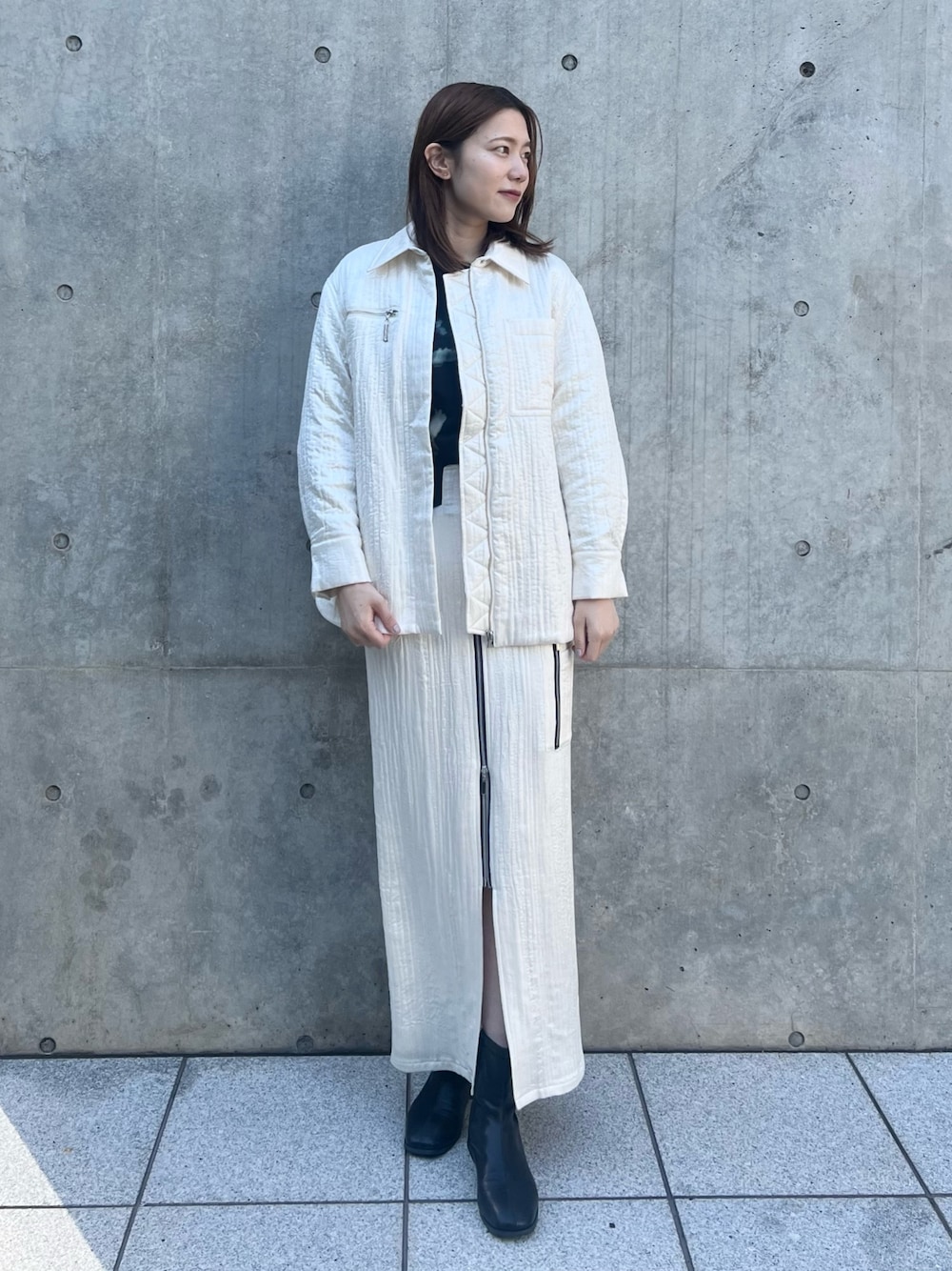 WEB限定】パスカルジャガードジップスカートを使った人気