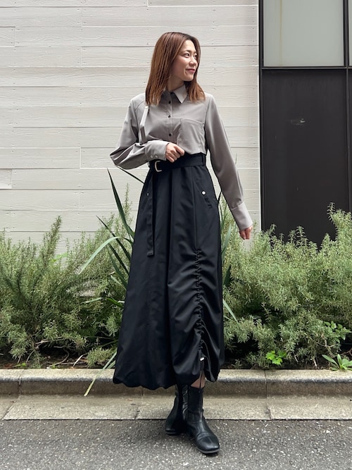 UNITED TOKYO WOMENS 新宿MAKOさんのシャツワンピースを使った 
