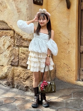 「アイテム（ブーツ）」を使った、sanaさん（レディース・146cm）の夏コーディネート