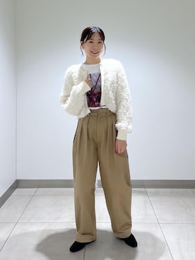 「ロンt」｜すがわらさん（レディース・161cm）の秋コーディネート
