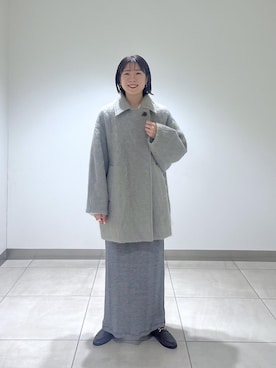 「ロング」｜「アイテム（ローファー）」を使った、すがわらさん（レディース・161cm）の秋コーディネート