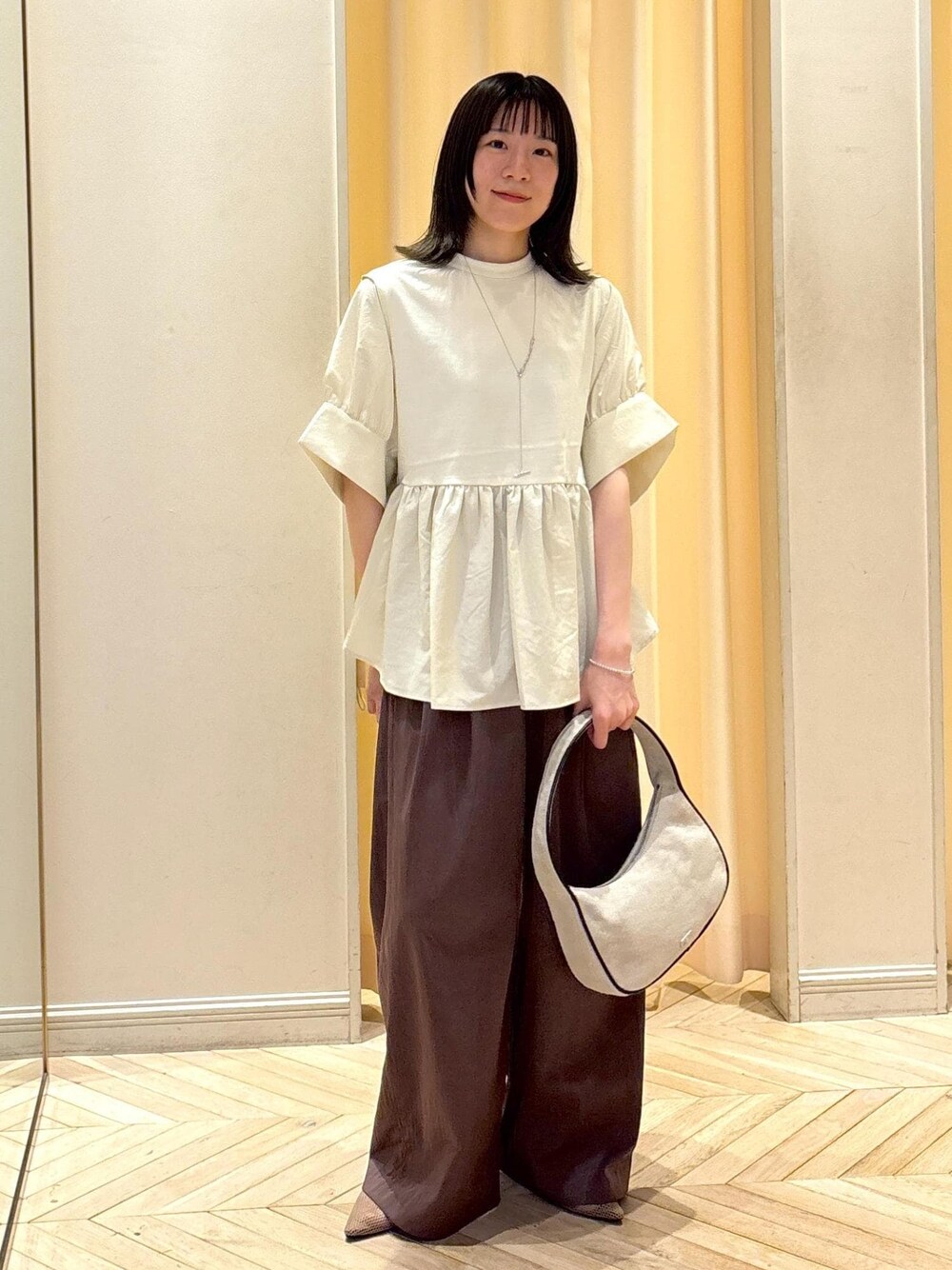 接触冷感】・【UVカット】バウンスカフスプルオーバーを使ったショップ