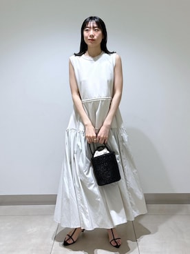 「FEMME」｜「アイテム（ワンピース/ドレス）」を使った、すがわらさん（レディース・160cm）の夏コーディネート