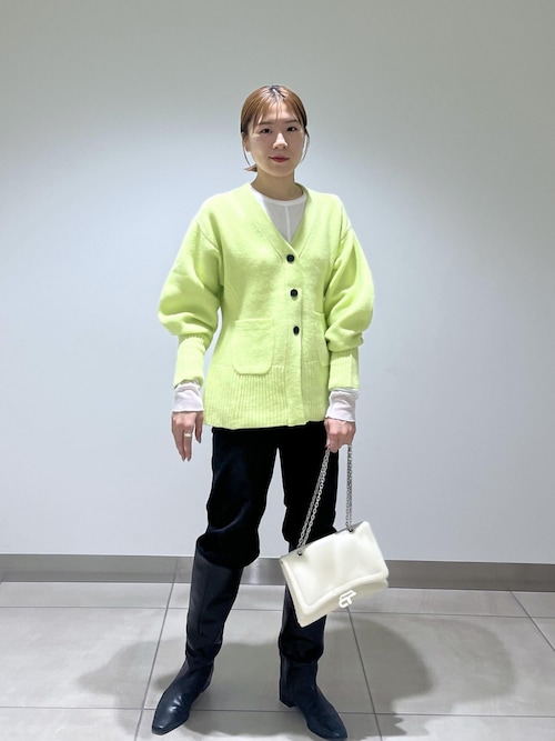 ADAM ET ROPE' カーディガン ウールカシミヤシェイプ