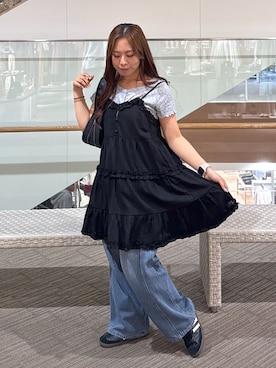 「アイテム（キャミソール）」を使った、HITOMIさん（骨格ナチュラル・レディース・148cm）の夏コーディネート
