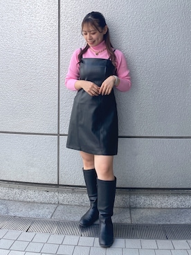 「いいね&フォロー よろしくお願いします☺︎」｜「アイテム（ワンピース/ドレス）」を使った、HITOMIさん（レディース・148cm）の秋コーディネート