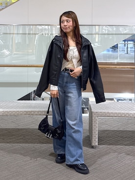 HITOMIさん（骨格ナチュラル・レディース・148cm）の秋コーディネート