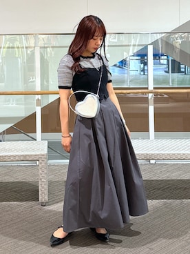 「春カラー」｜「アイテム（その他トップス）」を使った、HITOMIさん（レディース・148cm）の春コーディネート