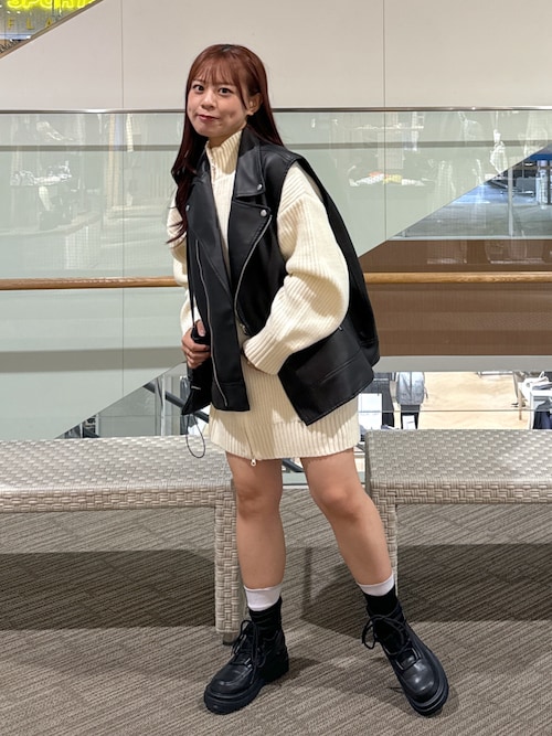 セール】合皮ライダースジレ（ライダースジャケット）｜FREE'S