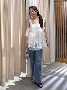 「FREE'S MART（フリーズマート）のアイテム（パンツ）」を使った、HITOMIさん（レディース・148cm）の夏コーディネート
