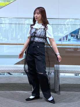 「いいね&フォロー よろしくお願いします☺︎」｜「アイテム（ワンピース/ドレス）」を使った、HITOMIさん（レディース・148cm）の春コーディネート