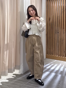 「FREE'S MART（フリーズマート）のアイテム（パンツ）」を使った、HITOMIさん（レディース・148cm）の春コーディネート