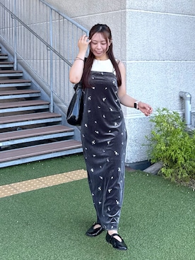 「FREE'S MART（フリーズマート）のアイテム（ワンピース）」を使った、HITOMIさん（レディース・148cm）の秋コーディネート
