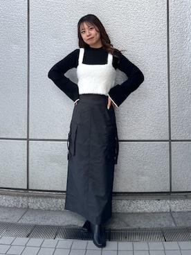 「いいね&フォロー よろしくお願いします☺︎」｜「アイテム（ブーツ）」を使った、HITOMIさん（レディース・148cm）の冬コーディネート