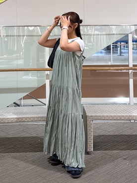 「アイテム（ワンピース/ドレス）」を使った、HITOMIさん（骨格ナチュラル・レディース・148cm）の夏コーディネート