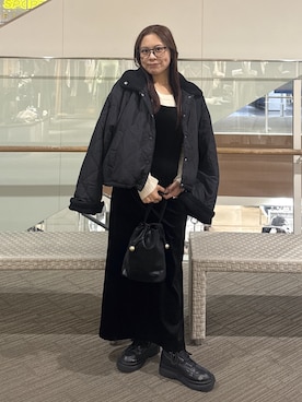 「FREE'S MART（フリーズマート）のアイテム（ブルゾン）」を使った、HITOMIさん（レディース・148cm）の冬コーディネート