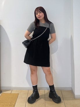「いいね&フォロー よろしくお願いします☺︎」｜「アイテム（ワンピース/ドレス）」を使った、HITOMIさん（レディース・148cm）の春コーディネート