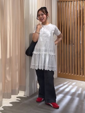 「FREE'S MART（フリーズマート）のアイテム」を使った、HITOMIさん（レディース・148cm）の春コーディネート