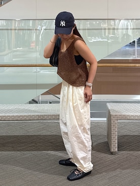 「アイテム（ベスト）」を使った、HITOMIさん（レディース・148cm）の夏コーディネート