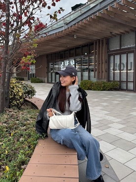 「FREE'S MART（フリーズマート）のアイテム（ブルゾン）」を使った、HITOMIさん（レディース・148cm）の冬コーディネート