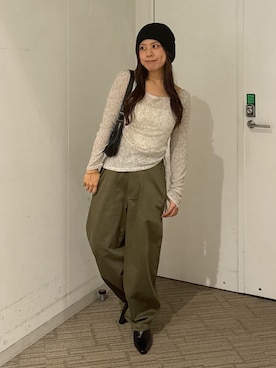 HITOMIさん（骨格ナチュラル・レディース・148cm）の秋コーディネート