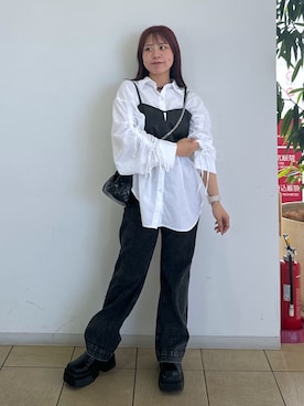 「FREE'S MART（フリーズマート）のアイテム（アクセサリー）」を使った、HITOMIさん（レディース・148cm）の秋コーディネート