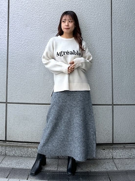 「いいね&フォロー よろしくお願いします☺︎」｜「アイテム（ブーツ）」を使った、HITOMIさん（レディース・148cm）の冬コーディネート