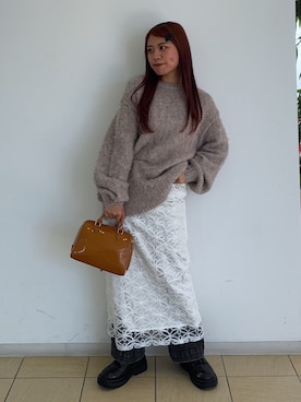 「冬服コーデ」｜「アイテム（ブーツ）」を使った、HITOMIさん（レディース・148cm）の冬コーディネート