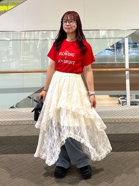 「FREE'S MART（フリーズマート）のアイテム（アクセサリー）」を使った、HITOMIさん（レディース・148cm）の秋コーディネート