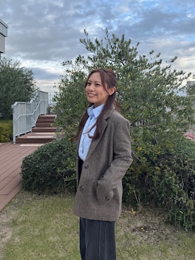 「アイテム（テーラードジャケット）」を使った、HITOMIさん（レディース・148cm）の冬コーディネート