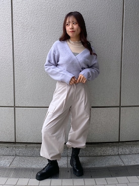 「いいね&フォロー よろしくお願いします☺︎」｜「アイテム（ブーツ）」を使った、HITOMIさん（レディース・148cm）の秋コーディネート